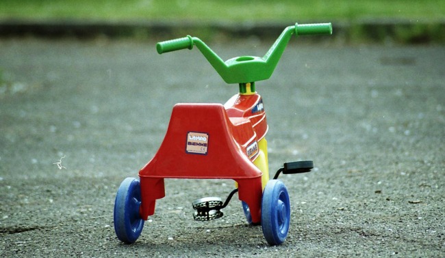child's toy tricycle